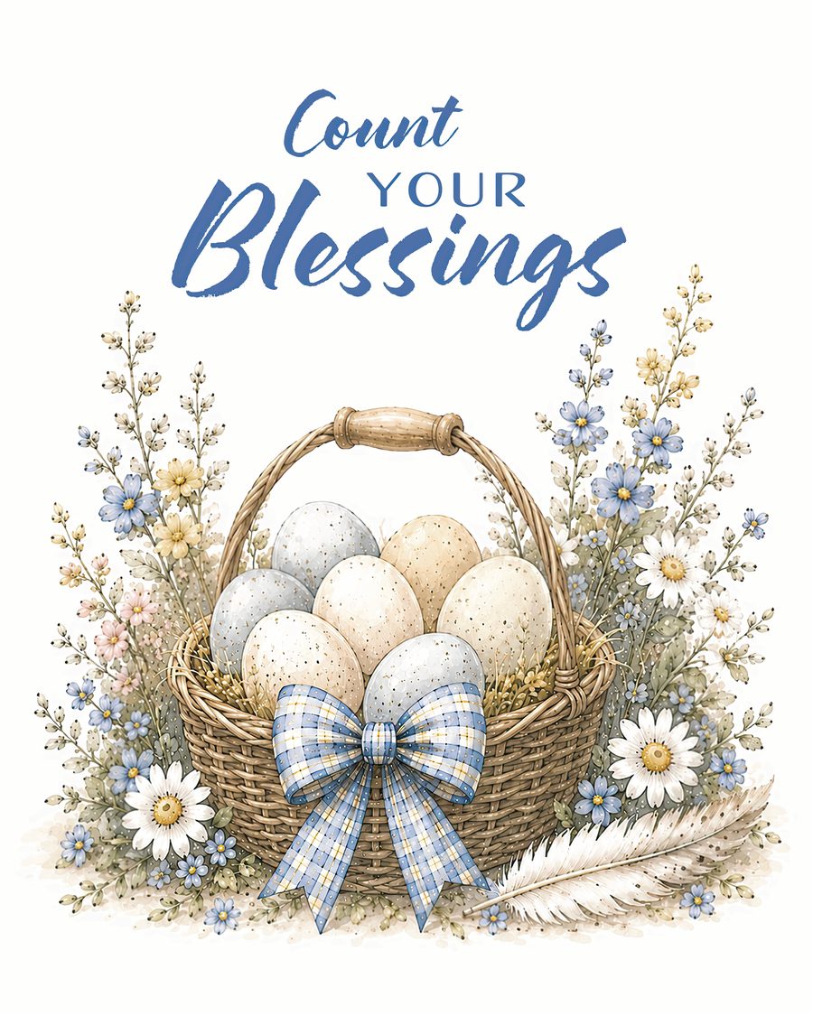 Count Your Blessings watercolor print