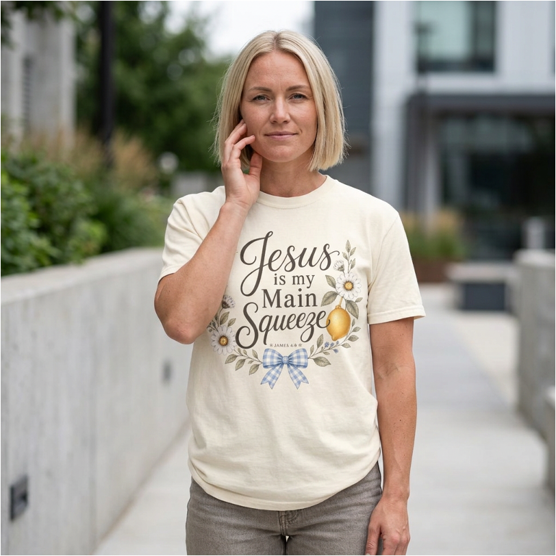 Jesus Is My Main Squeeze Tee — James 4:8